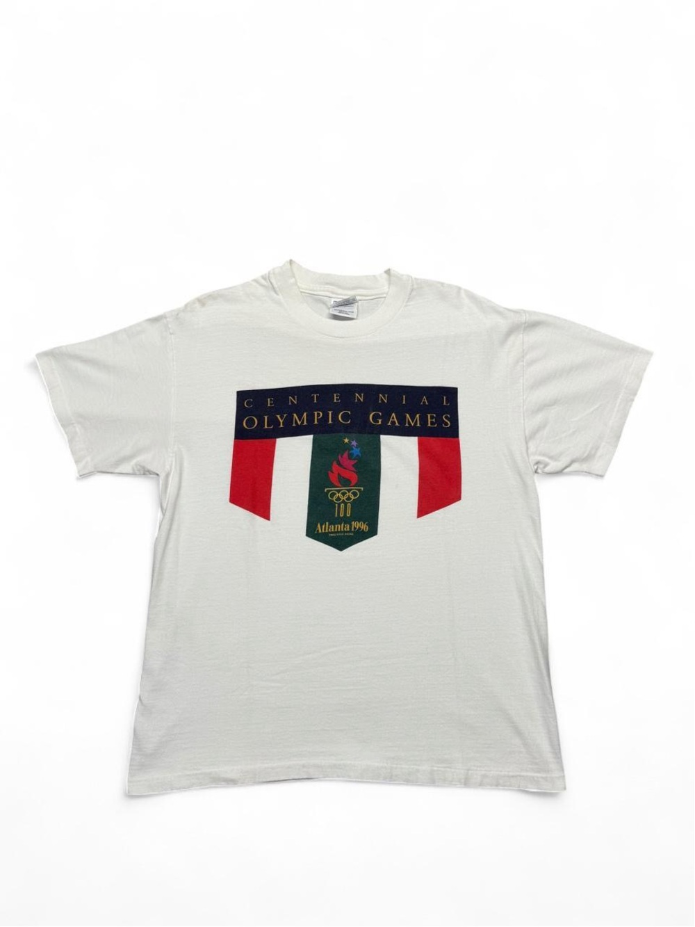 Vintage 1996 Atlanta centennial Olympic Games tee white L mens made in USA